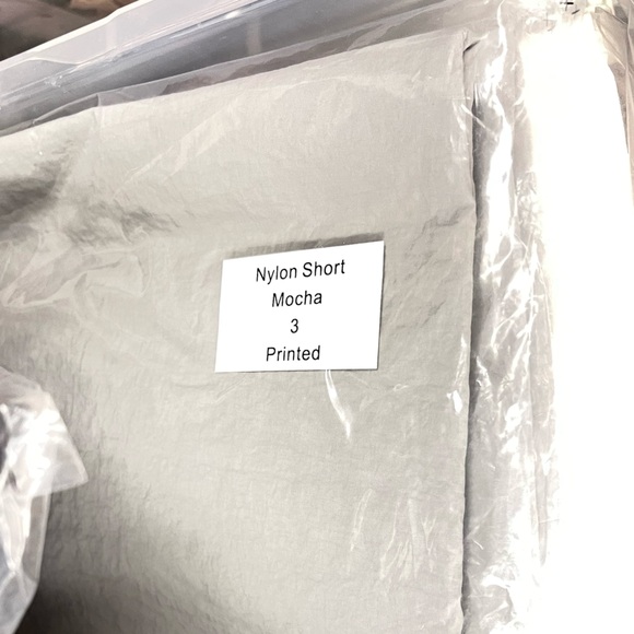 Mocha NEW YZY Yeezy Gosha Nylon Shorts FW24 Grey SH-01 03 Size 3 - Picture 2 of 7